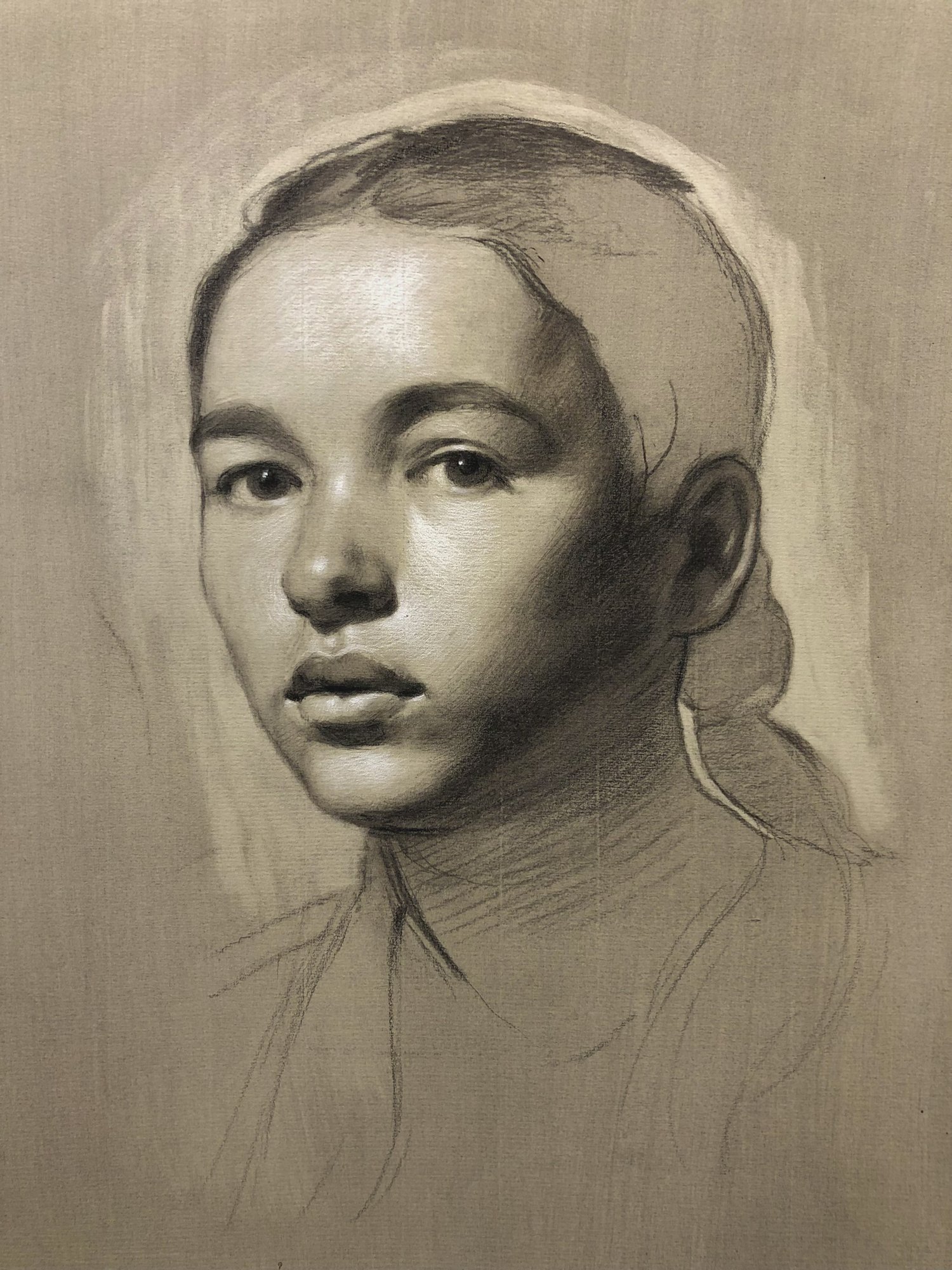woman portrait drawing