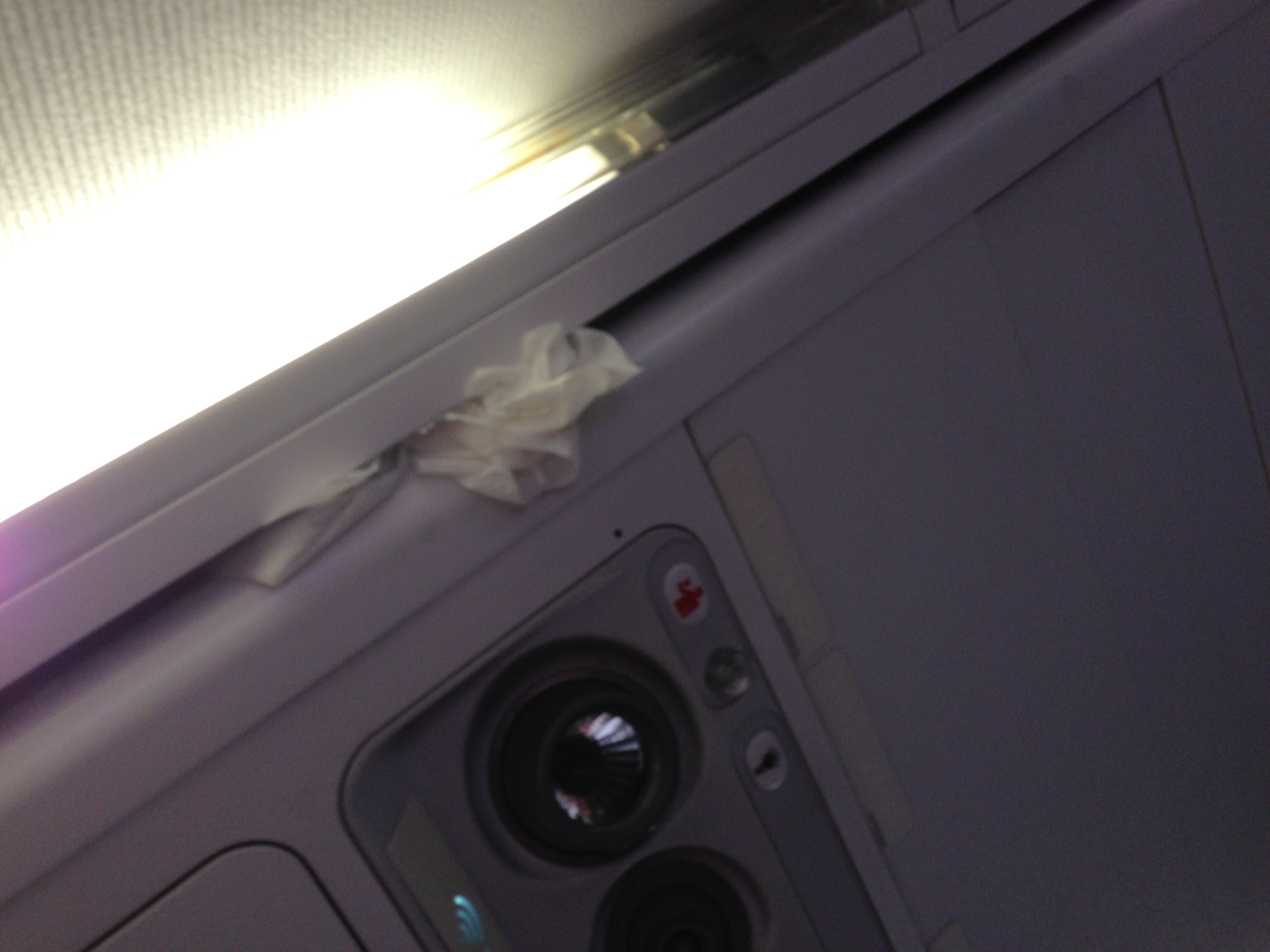 Not the "repair" people like me want to make per the flight attendant's suggestion. Not reassuring Delta!