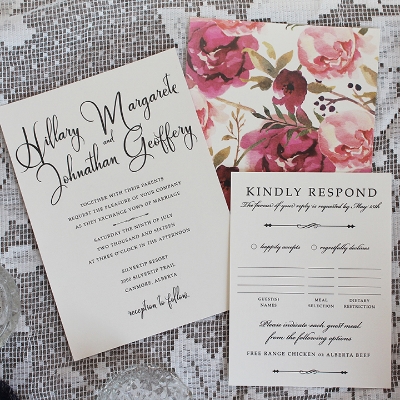 Affordable wedding invitations calgary