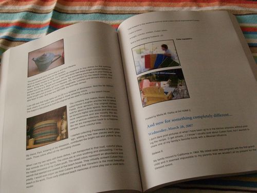 Blog book pages