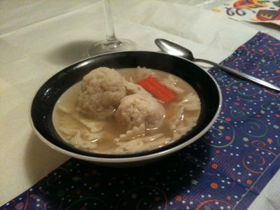 Matzohball soup