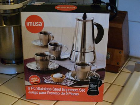 Stainless steel coffee set
