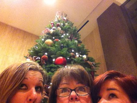 My girls and Christmas tree