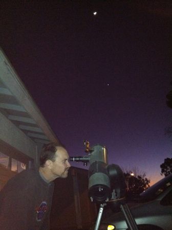 Eric and telescope