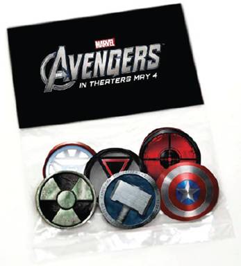 Avengers pins