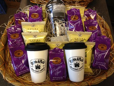 Gavina coffee gift basket