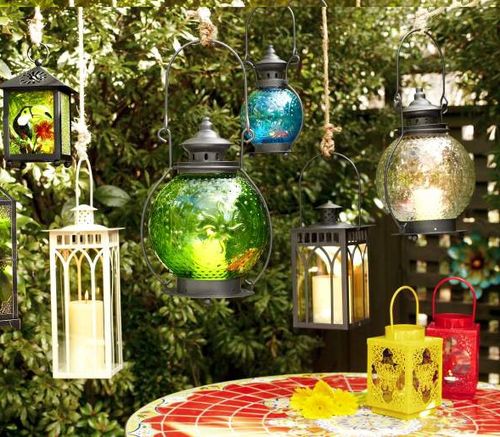 Pier 1 lanterns and outdoor lights
