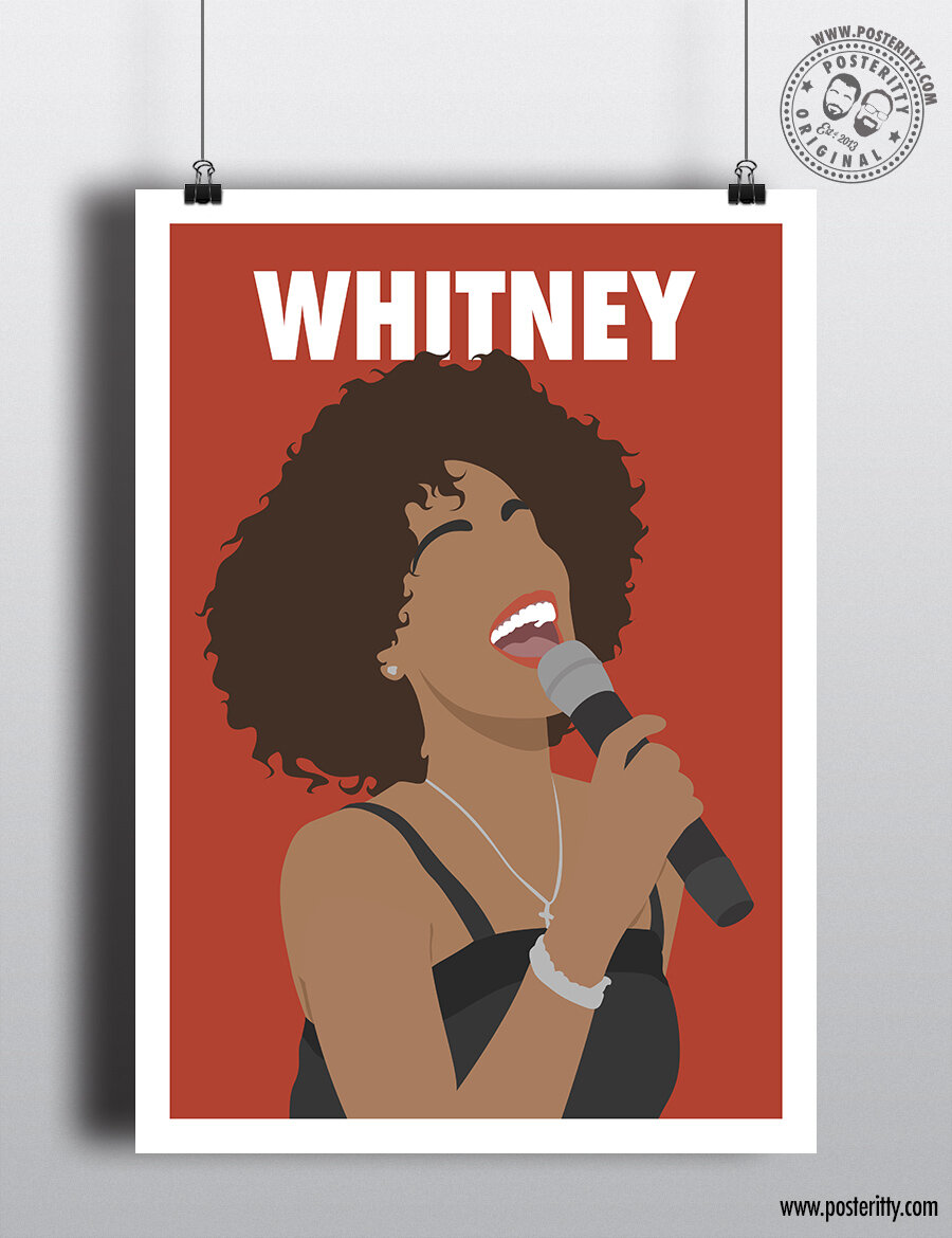 Minimalist Music Poster Feminist Poster Whitney Houston Print