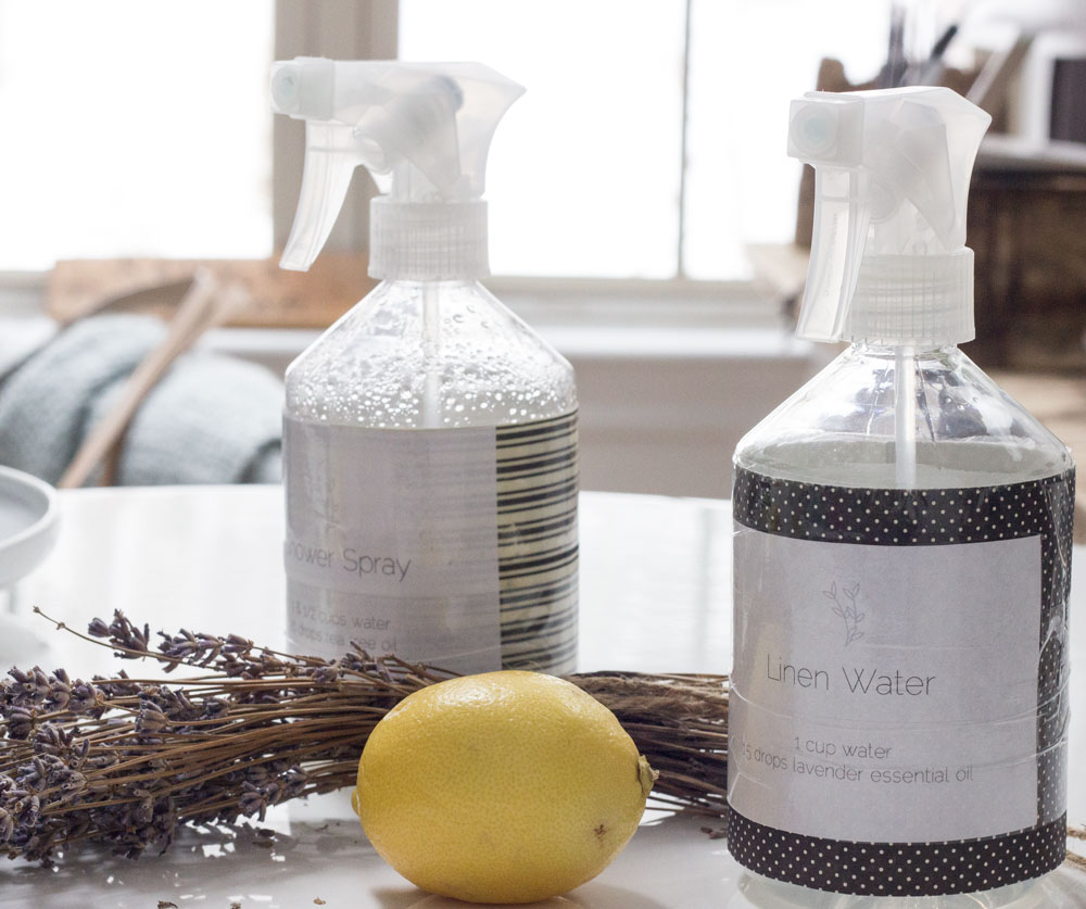 downloadable labels and formulas for natural cleaning supplies