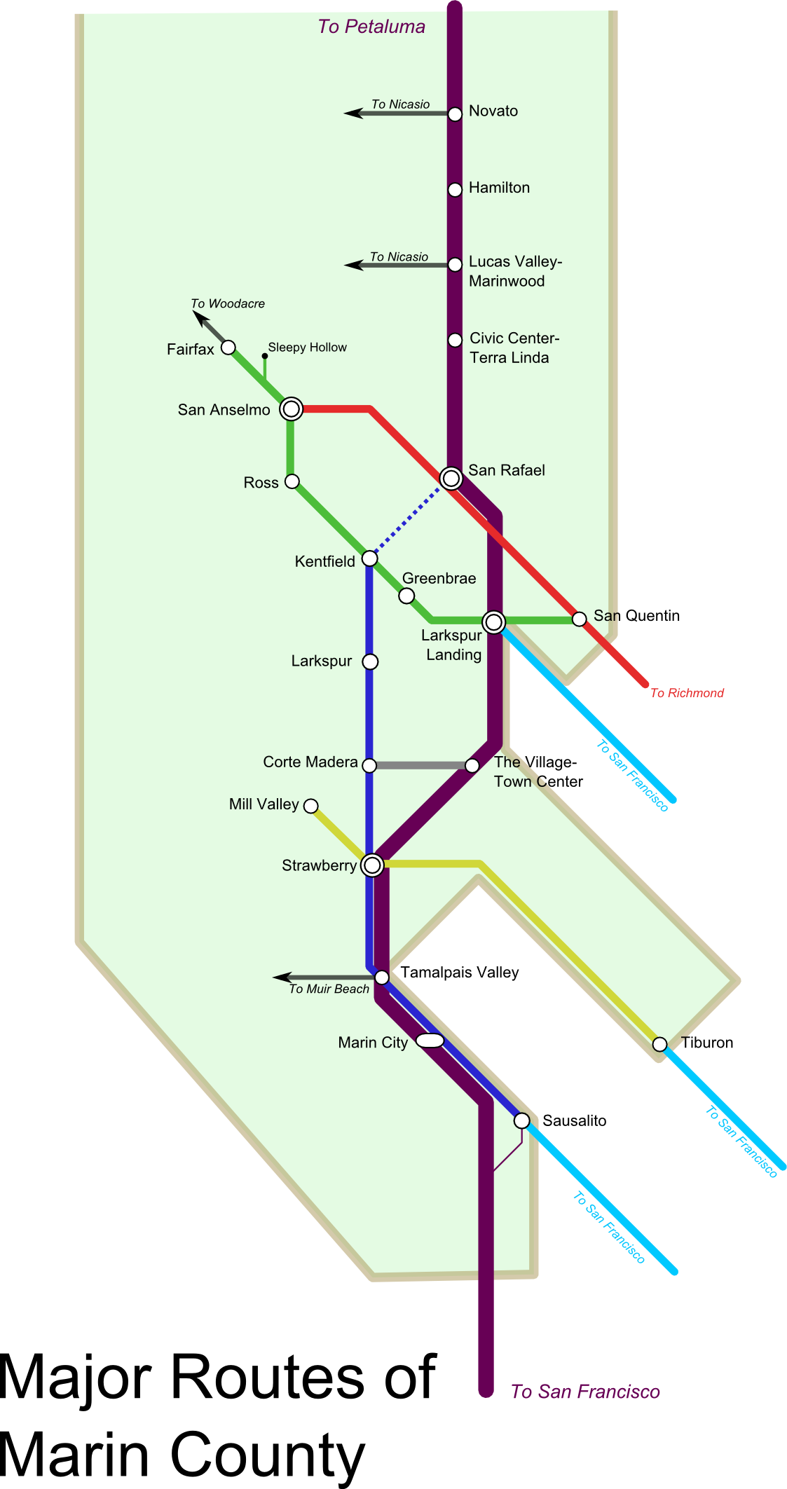 Major Roads as Metro
