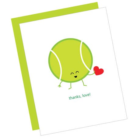 Sports Thank You Cards You Got Served Tennis Ball Birthday Thank You/'s 8 Folding Note Cards Baby Shower Thank You Cards Tennis