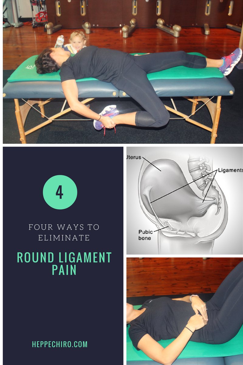 Round Ligament Pain Stretches to Use Right Now