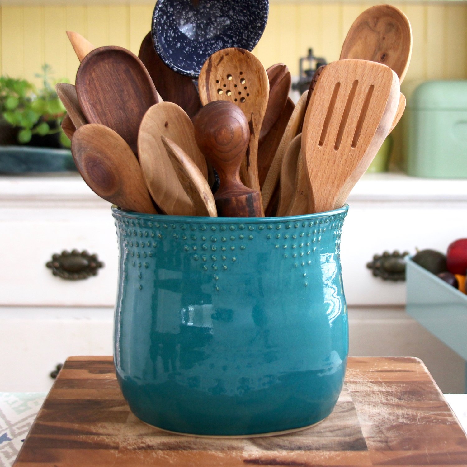 Extra Large Utensil Holder - 16 Color Choices — Back Bay Pottery
