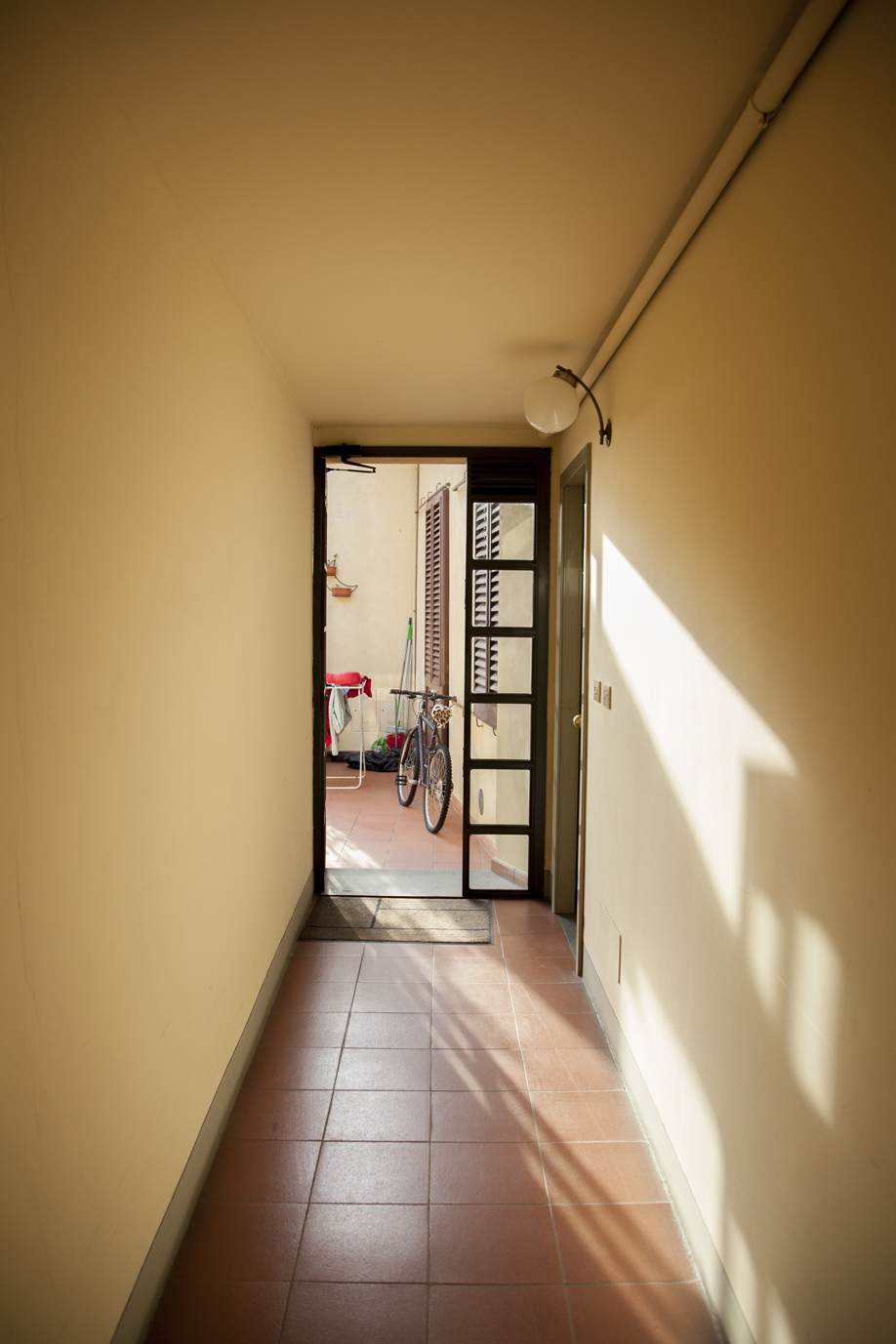 Inside AirBnb apartment in Florence, Italy.