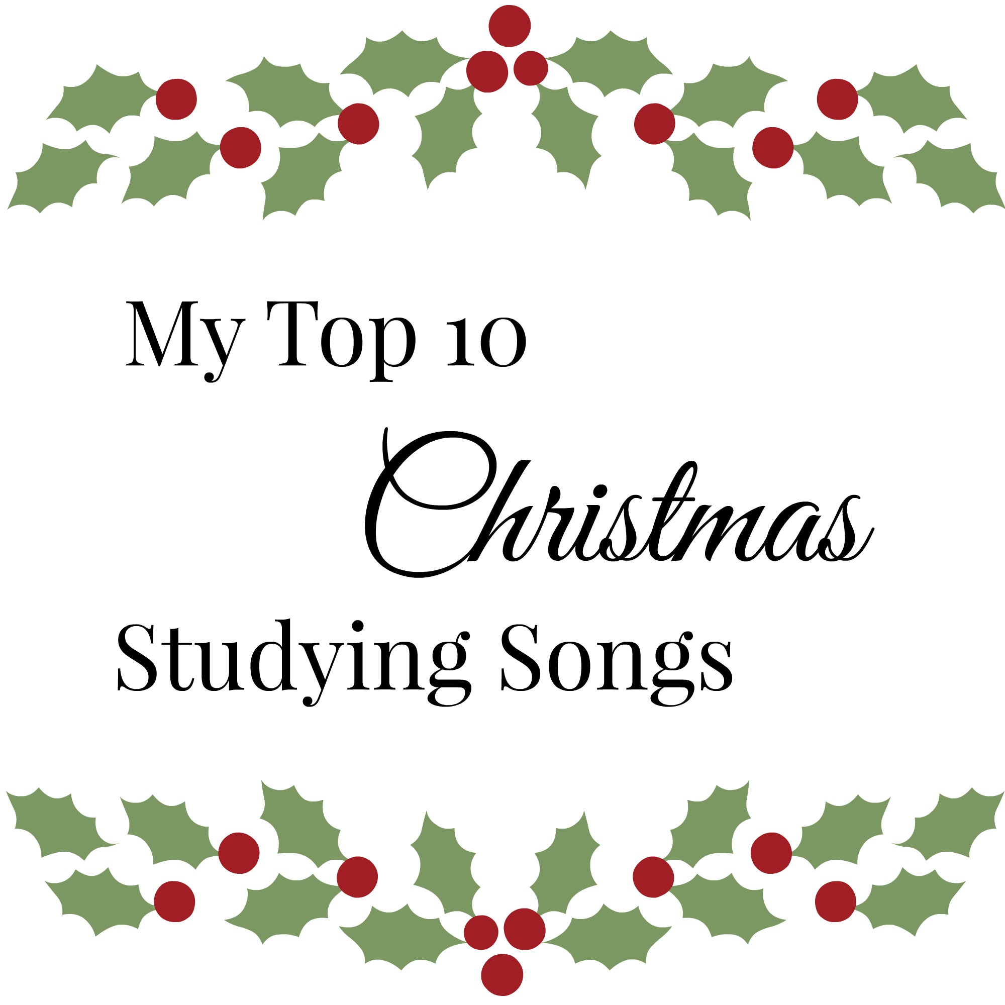 Favorite Christmas Songs | Scribbling in the Margins blog