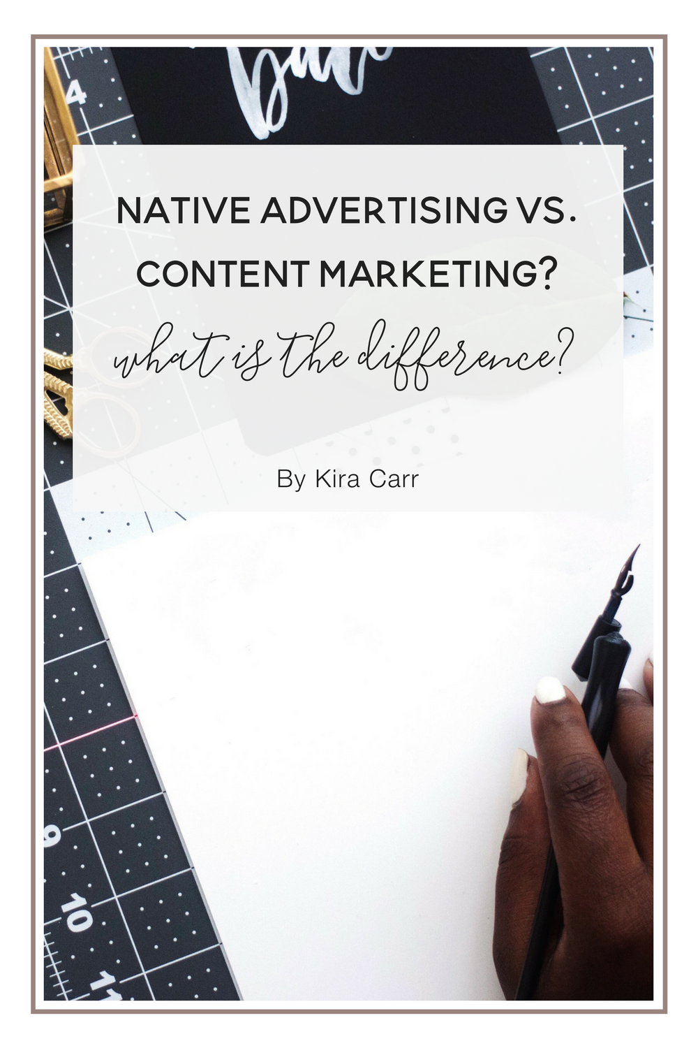 What's the Difference between Native Advertising and Content Marketing?