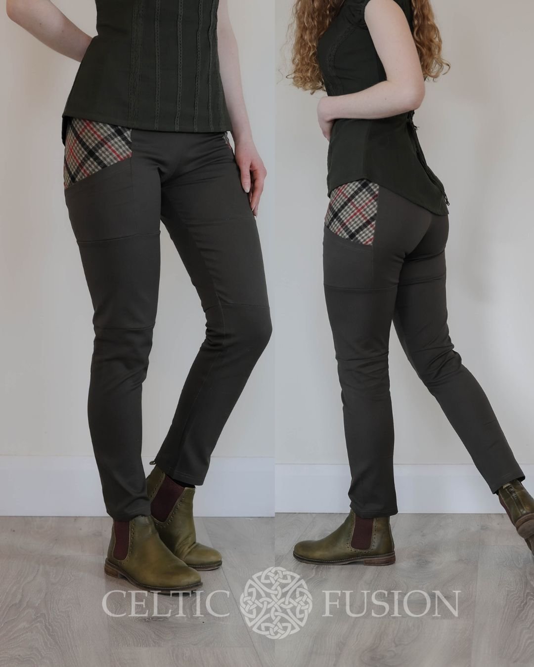 Khaki new edition Combat Leggings with Pockets — Celtic Fusion ~ Folklore  Clothing