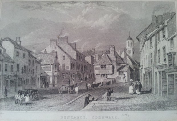 Penzance in its heyday in the 19th century (from Rev. Lach-Szyrma's History of Penzance, 1878)
