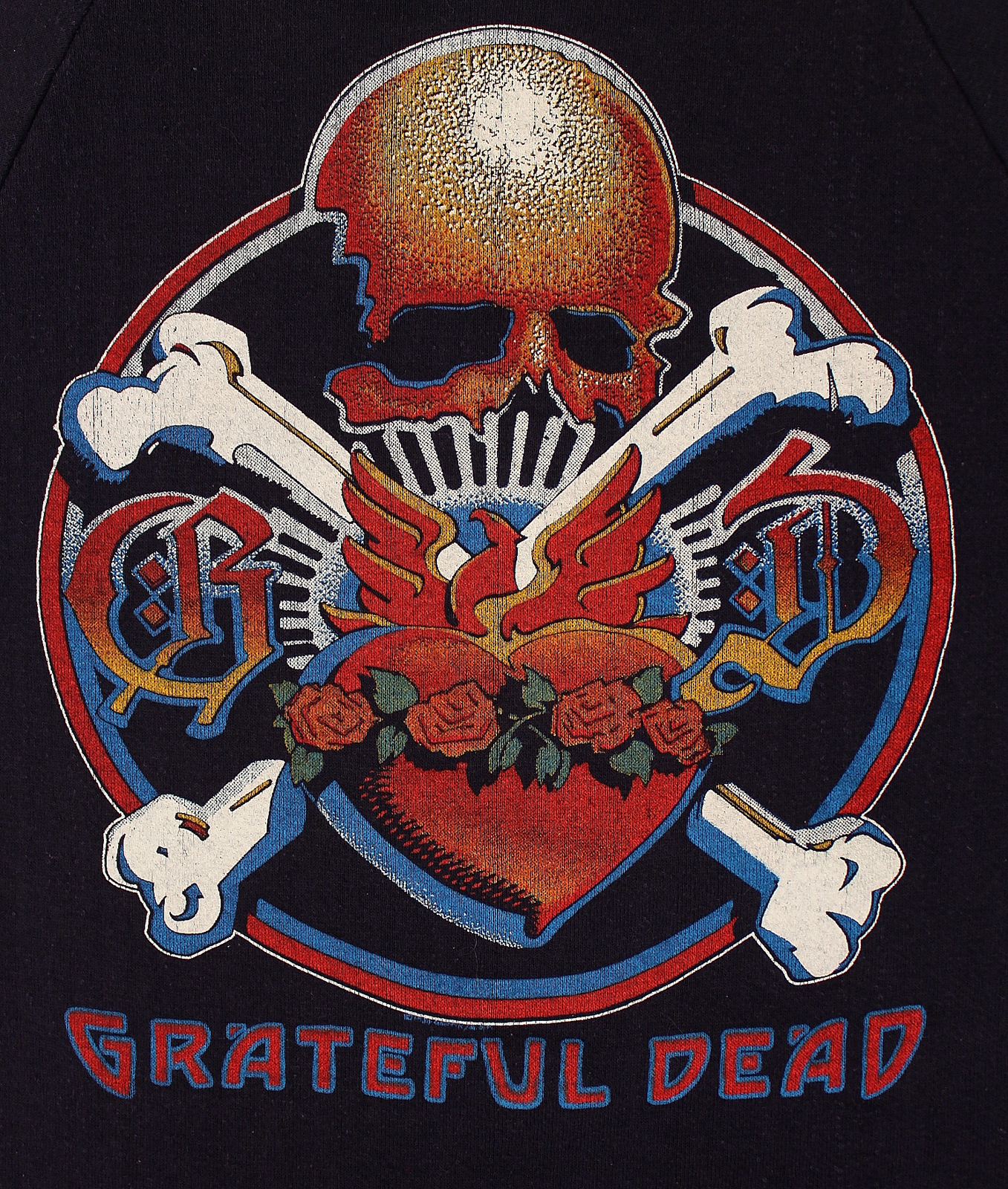 Vintage Grateful Dead Sweatshirt 1981 Go To Heaven Tour Hellhound Vintage