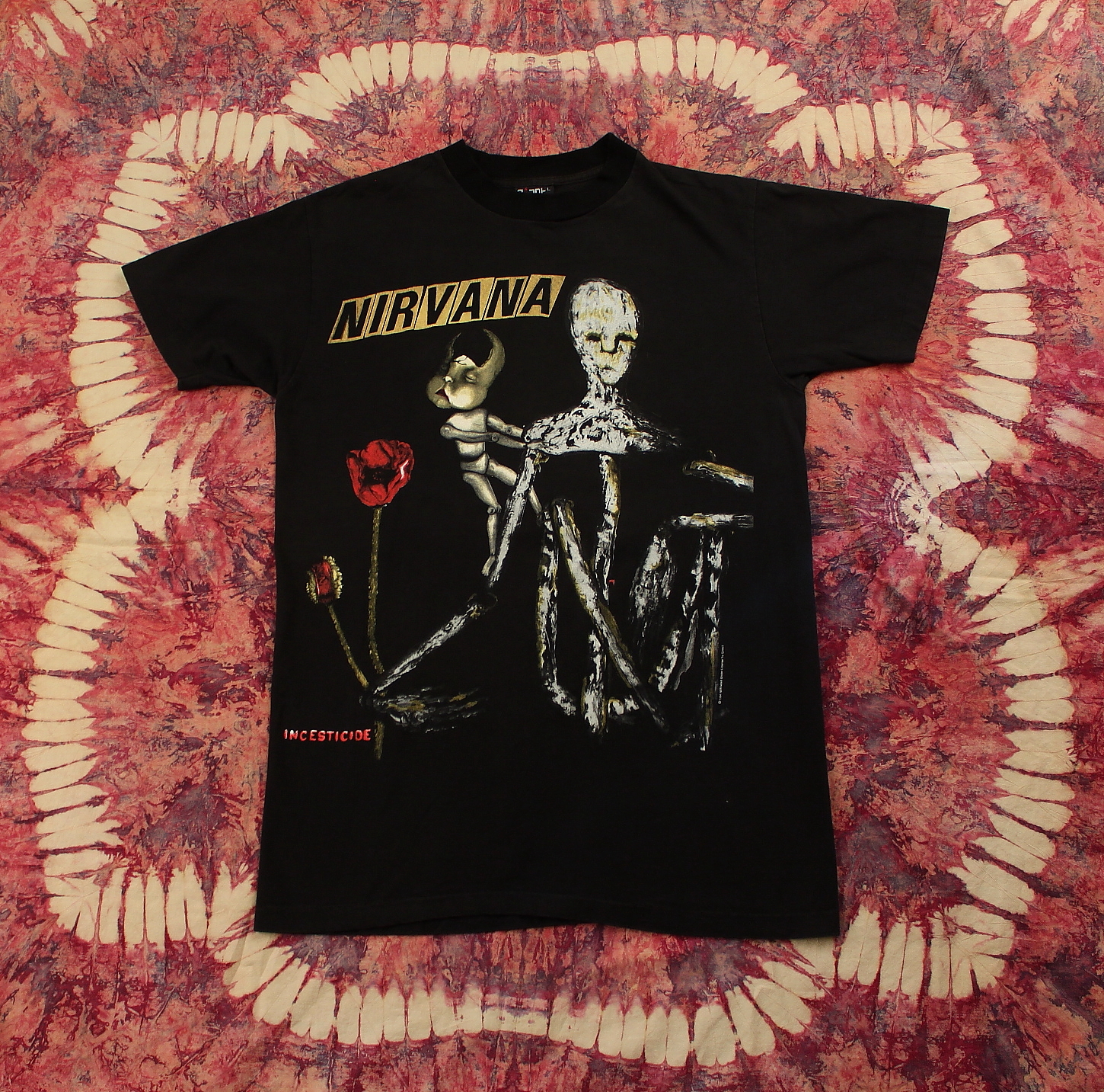 Nirvana Vintage 90's T-Shirt // DEADSTOCK Black Incesticide 