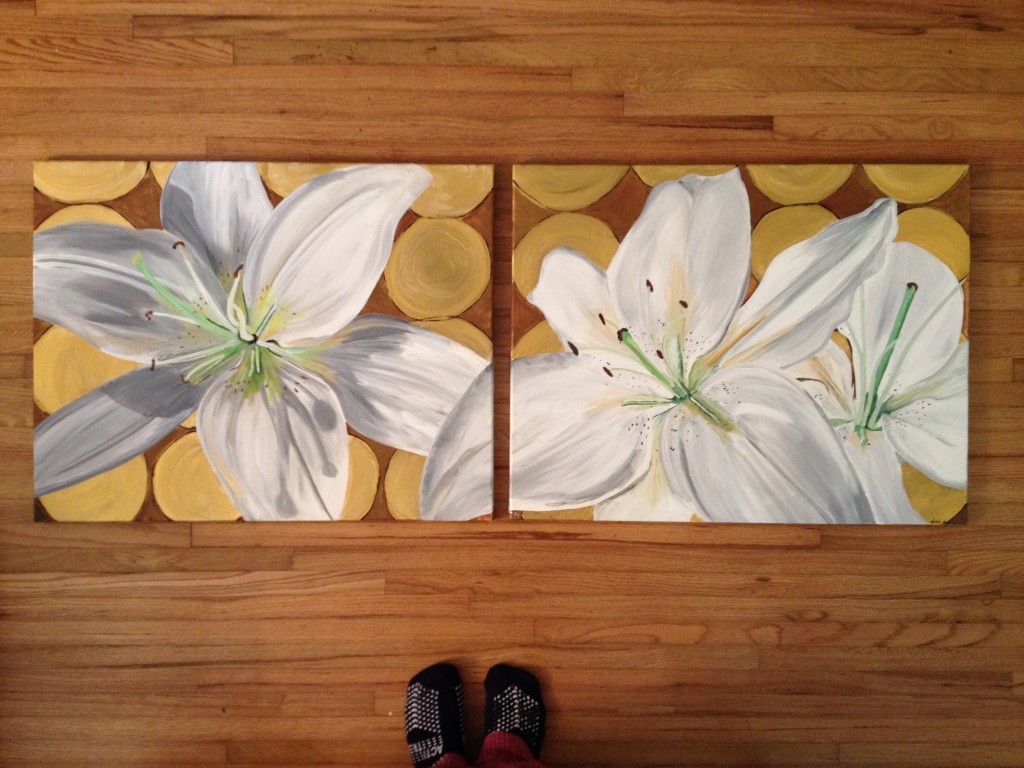 White Lily Paintings Finished
