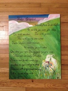Tender Shepherd Nursery Lyrics Painting