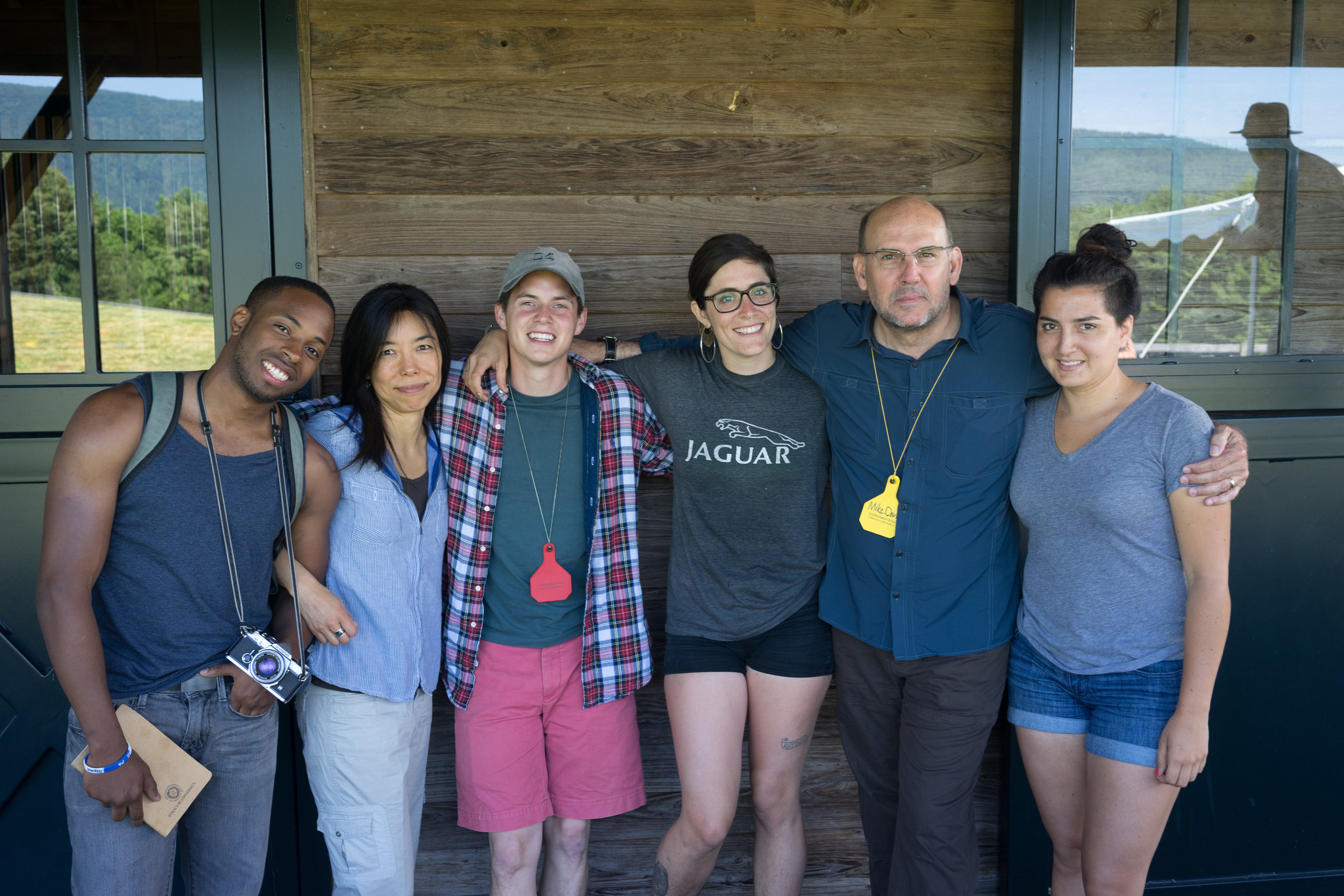 Mike and I with Newhouse MPD Photography students Ousman Diallo, Andrew Renneisen, Annie Flanagan and Manuela Marin Salcedo at LOOKBetween 2014