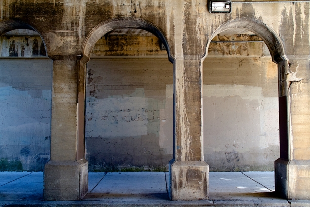 viaducts at Mulford, Evanston, IL | concrete surfaces+lines