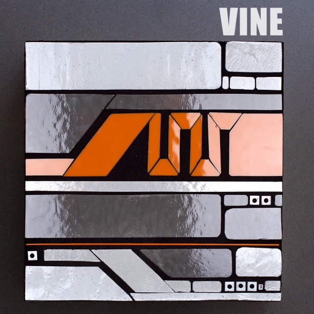 Vine | 10" x 10" | glass+grout | $290 | Heather Hancock 2014