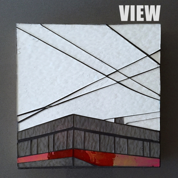 View | 10" x 10" | glass+grout | $290 | Heather Hancock 2014