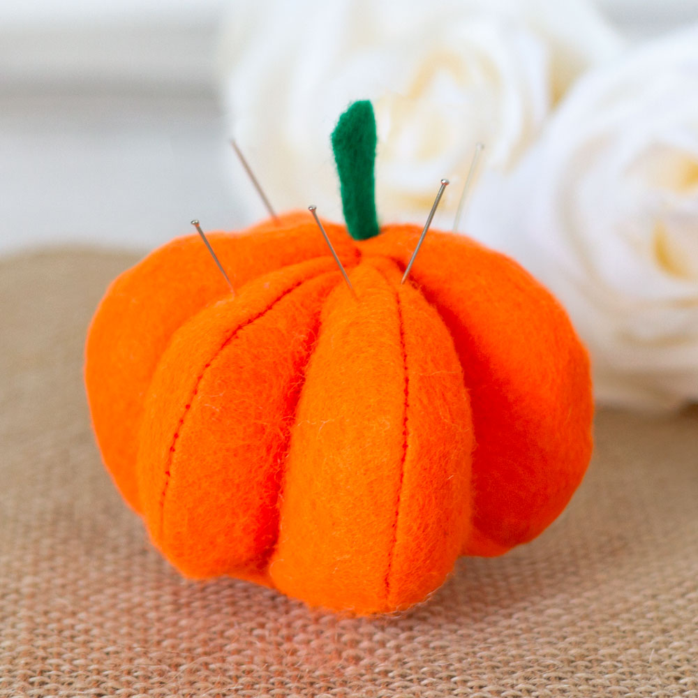 Fall Crafts Diy Pumpkin Pin Cushion Doodle And Stitch