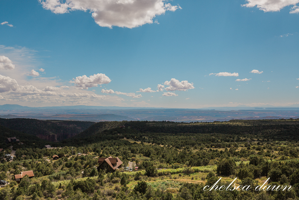 Moab, UT - view from Whispering Oaks Ranch mountaintop
