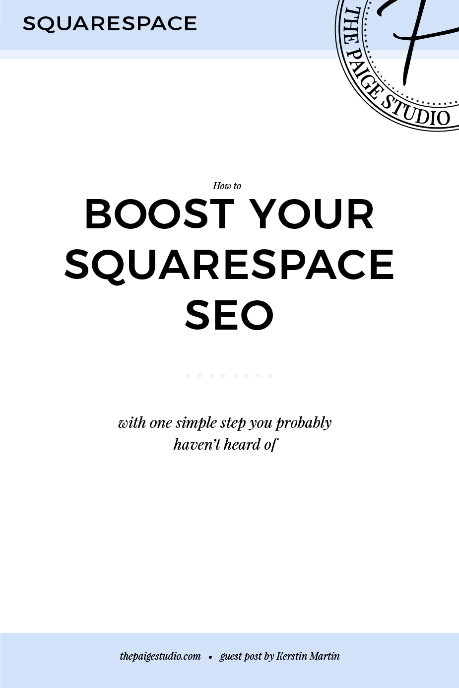 Boost your Squarespace SEO with one simple step that you probably haven’t heard of!