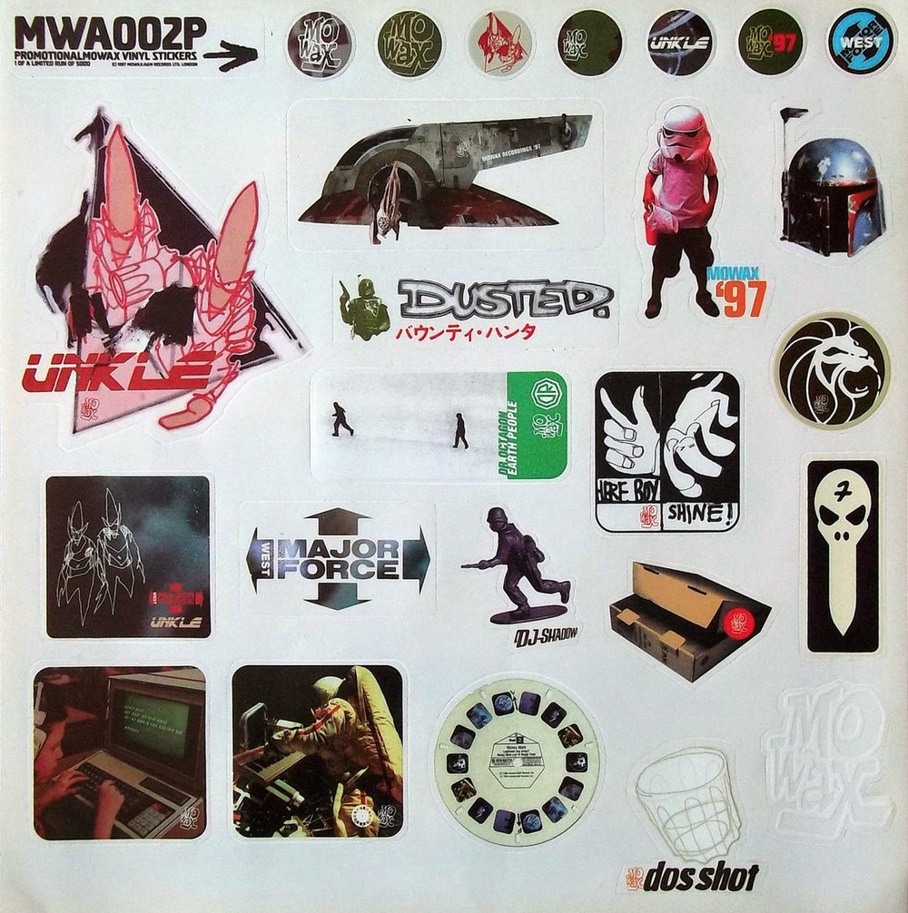  A sticker sheet by MoWax records 