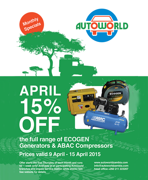 April 2015 Monthly Specials ECOGEN generators