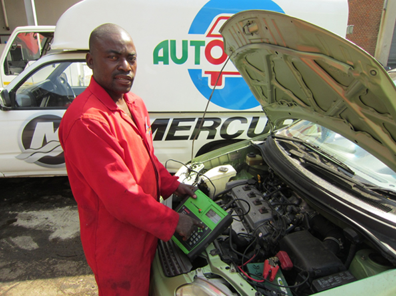 Autoworld mechanic and electrician Herman Mubbunu