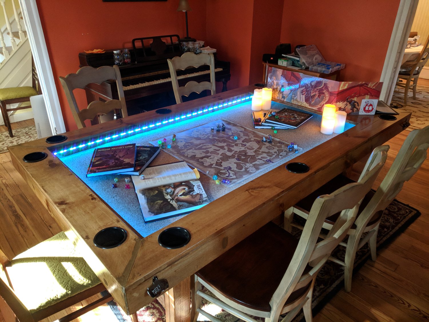 Lamb surfing relaxed How to Build it; Custom Gaming Table — Idiot Tantrum