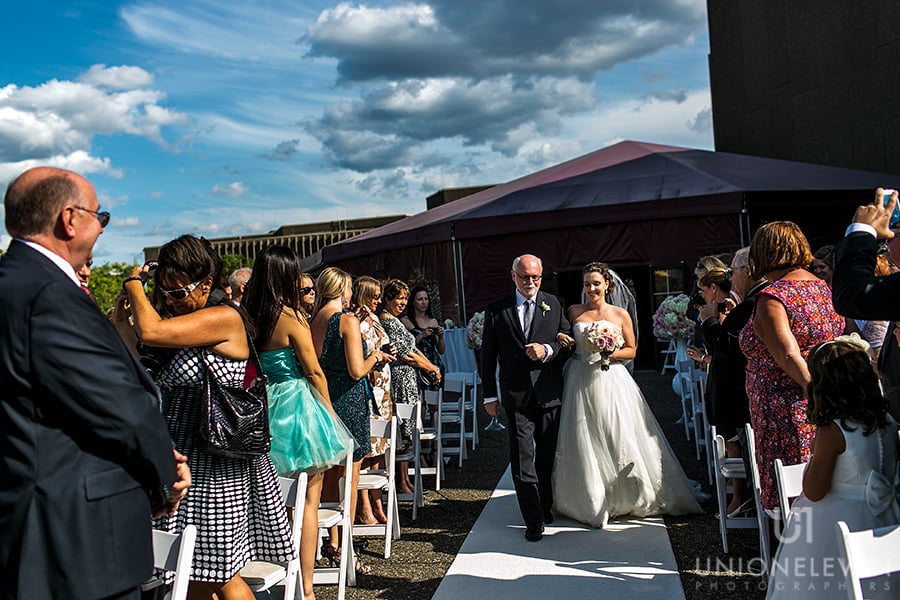 nac-rooftop-terrace-wedding-bride-father-walking-aisle