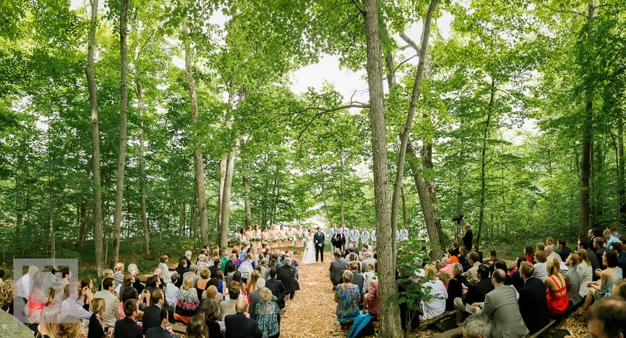 Camp Oconto wedding photo