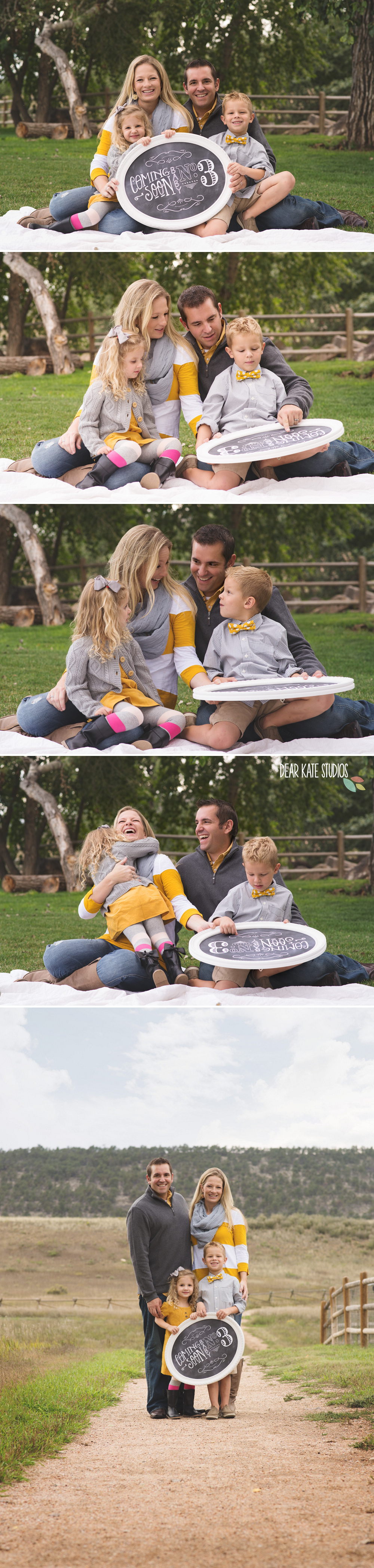Family Photographer Fort collins baby announcement