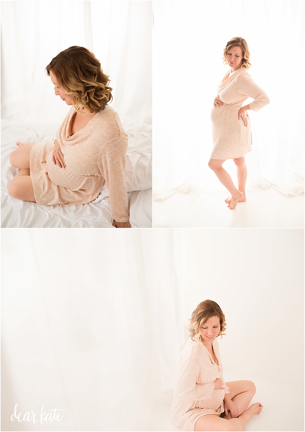 Simple timeless classic portraits pregnancy photos