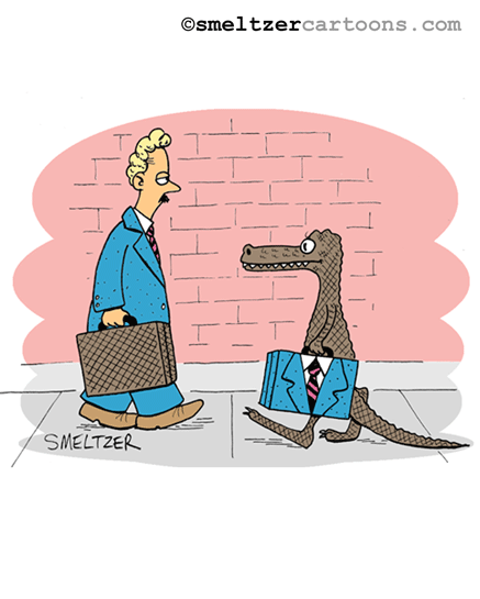 Ironic Business Fashion Cartoon - Businessman Alligator Briefcase |  Smeltzer Cartoons | Cartoons for Presentations and Newsletters | Business,  Medical, Computer, Sweetwater Music Cartoons