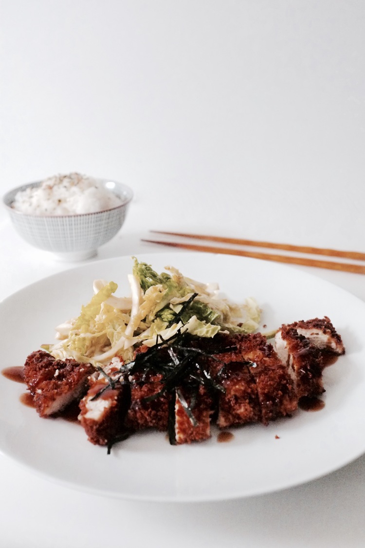 Chicken katsu with cabbage salad - Hill Reeves