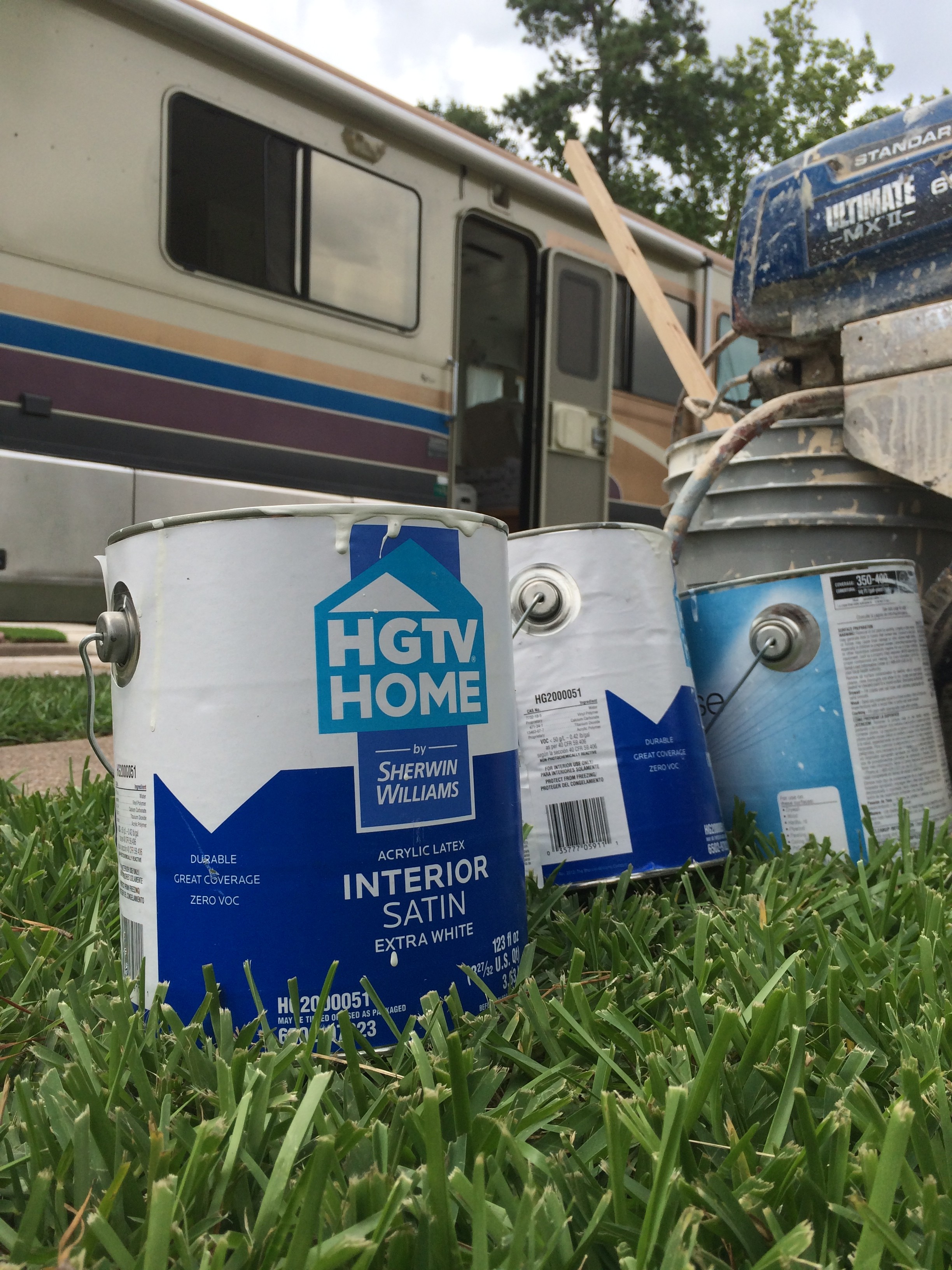 Lacy Young RV Reno Project with HGTV paint