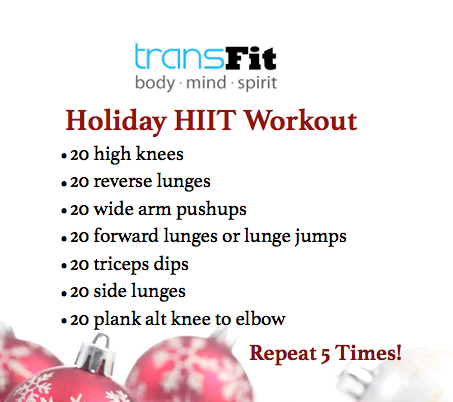 Updated Holiday HIIT Workout