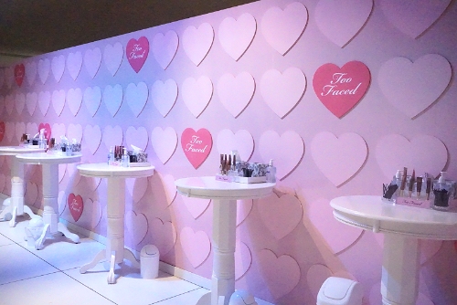 Too Faced had the most adorable set up!