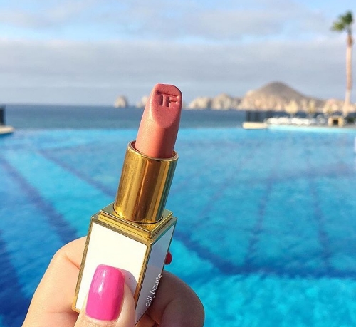 A match made in heaven. Tom Ford's Skinny Dip by the infinity pool.