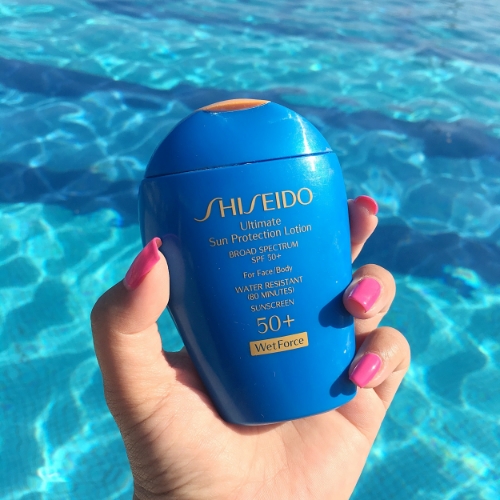 The Shiseido Ultimate Sun Protection lotion has never failed me, providing a lightweight, non greasy texture for my face and body while keeping my skin protected from the sun's harmful rays. 