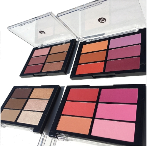 Viseart Blush Palettes Photos and Swatches: Plum/Bronze, Rose/Coral, Orange/Violet & the Highlight and Sculpting Palette