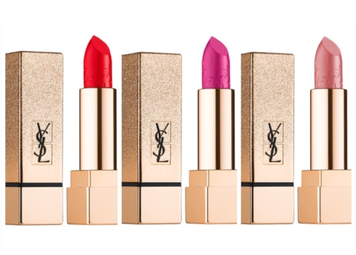 YSL Rouge Pur Couture Star Clash Edition Lipstick Swatches: Le Nu, Le Fuchsia, Le Rouge